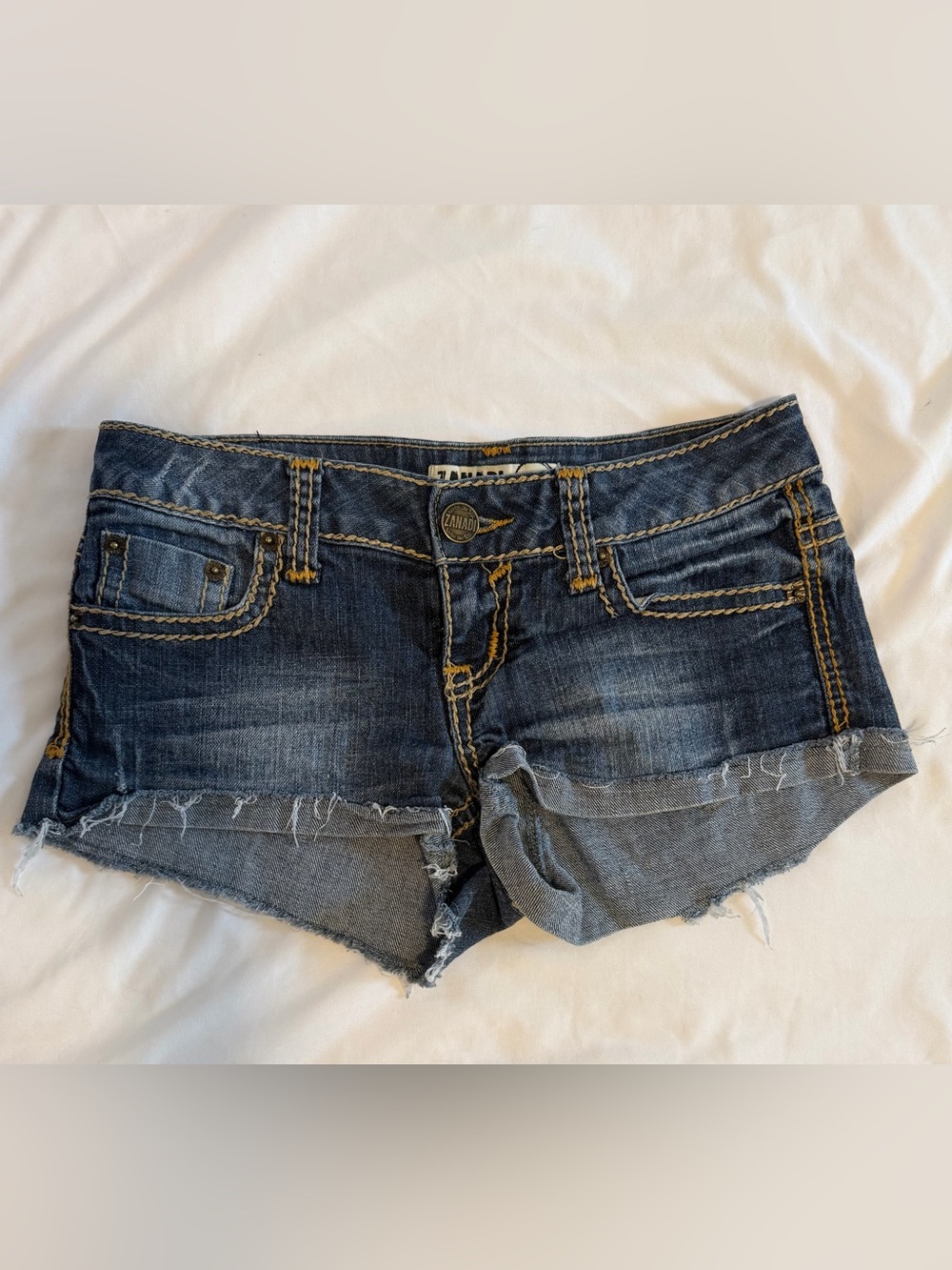 Zanadi Women's Dark Wash Denim Shorts